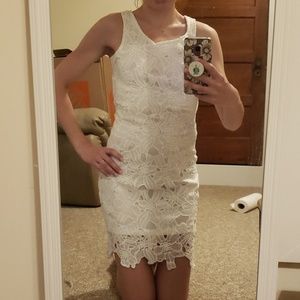 White lace dress